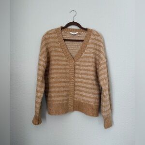 Time and Tru Striped Knit Button Up Cardigan | New with Tag